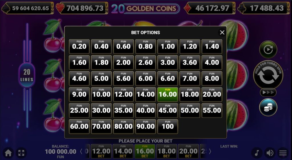 20 Golden Coins 3
